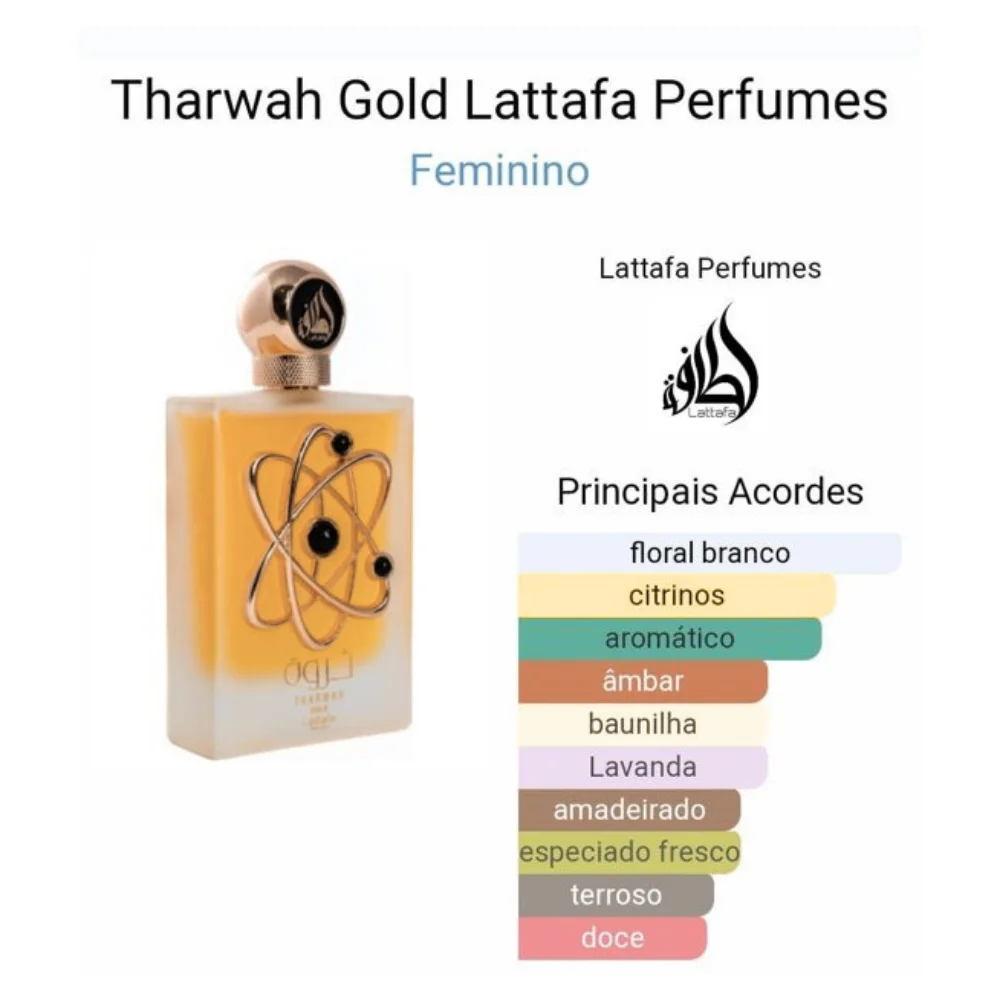 Imagem 4 do perfume Tharwah Gold by Lattafa