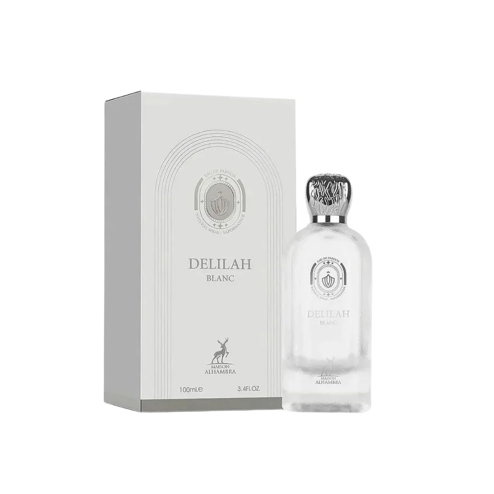 Frasco do perfume Delilah Blanc by Maison Alhambra