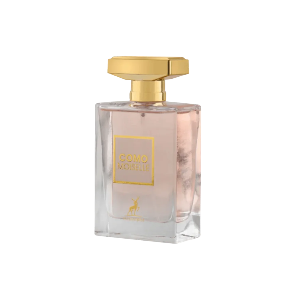 Frasco do perfume Como Moiselle by Maison Alhambra