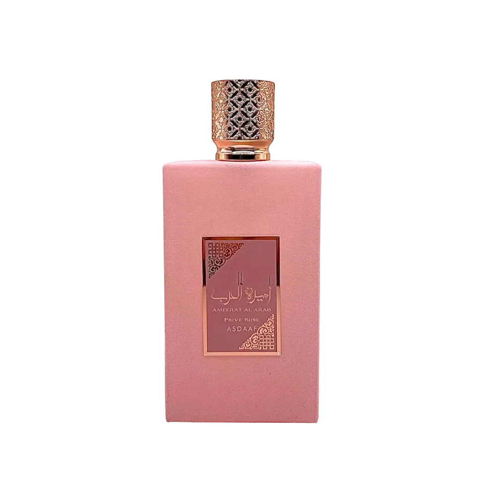 Frasco do perfume Ameerat Al Arab Prive Rose by Asdaaf